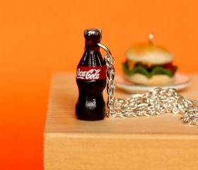 Coke drink necklace